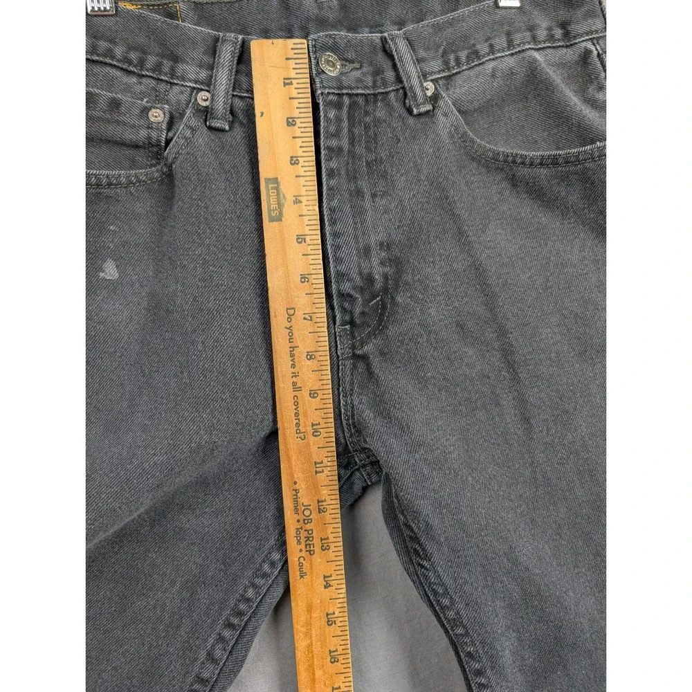 Levi 505 Regular Fit Straight Leg Jeans Black Size‎ 34x32